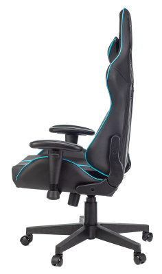 Кресло игровое A4Tech X7 GG-1200 черный/голубой эко.кожа крестов. пластик