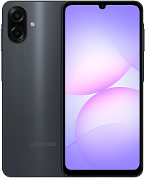 Смартфон Samsung SM-A075F Galaxy A07 128Gb 6Gb черный моноблок 3G 4G 2Sim 6.7" 720x1600 Android 15 50Mpix 802.11 a/b/g/n/ac GPS GSM900/1800 GSM1900 Protect microSD max2048Gb