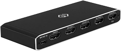 Сплиттер аудио-видео Digma DHSP-v2x4 HDMI (f)/4xHDMI (f) черный