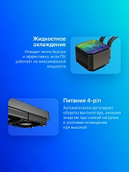 Система водяного охлаждения ID-Cooling DX240 Max Soc-AM5/AM4/1200/1700/1851 черный 4-pin 32.5dB Al 300W Ret