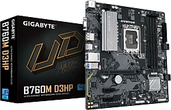 Материнская плата Gigabyte B760M D3HP Soc-1700 Intel B760 4xDDR5 mATX AC`97 8ch(7.1) GbLAN RAID+VGA+HDMI+DP