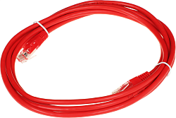 Патч-корд Lanmaster TWT-45-45-2.0-RD UTP RJ-45 вил.-вилка RJ-45 кат.5E 2м красный ПВХ (уп.:1шт)