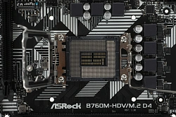 Материнская плата Asrock B760M-HDV/M.2 D4 Soc-1700 Intel B760 2xDDR4 mATX AC`97 8ch(7.1) GbLAN RAID+VGA+HDMI+DP