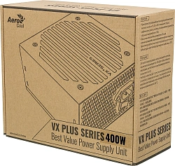 Блок питания Aerocool ATX 400W VX PLUS 400W (20+4pin) 120mm fan 2xSATA RTL