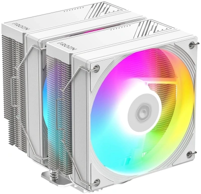 Устройство охлаждения(кулер) ID-Cooling Frozn A620 Pro Se ARGB Soc-AM5/AM4/1200/1700/1851 серебристый/белый 4-pin 15-27.2dB Al+Cu 260W 1190gr Ret (FROZN A620 PRO SE ARGB WHITE)