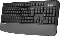 Клавиатура A4Tech FGK20 серый USB беспроводная Multimedia (подставка для запястий)