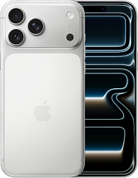Смартфон Apple A3526 iPhone 17 Pro Max 1Tb серебристый моноблок 3G 4G 1Sim 6.9" 1320x2868 iOS 26 48Mpix 802.11 a/b/g/n/ac/ax/be NFC GPS Protect