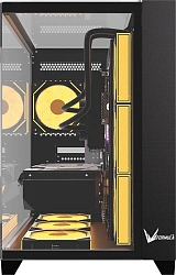 Корпус Formula Crystal Z9 FLOE черный без БП ATX 2xUSB3.0 audio bott PSU