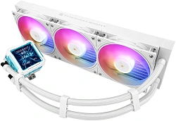 Система водяного охлаждения Thermalright Frozen Warframe PRO 360 ARGB Soc-AM5/AM4/1200/1700/1851 белый 4-pin 29.8dB Al LCD Ret (F-WFRAME-PRO-360-WH-ARGB)