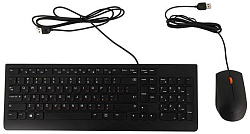 Клавиатура + мышь Lenovo 300 U клав:черный мышь:черный USB (GX30M39635)