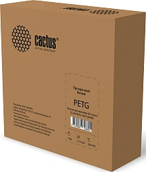 Пластик для принтера 3D Cactus CS-3D-PETG-1KG-T-WHT PETG d1.75мм 1кг L316м 1цв.