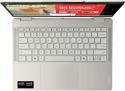 Ноутбук Lenovo Yoga 7 14AKP10 Ryzen AI 7 350 24Gb SSD1Tb AMD Radeon 860M 14" OLED Touch WUXGA (1920x1200) Windows 11 Home beige WiFi BT Cam (83JR0061RK)