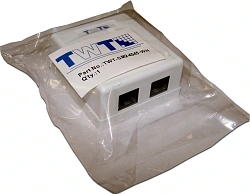 Розетка Lanmaster TWT-SM2-4545-WHRJ45 2 кат.5E бел. (упак.:1шт)
