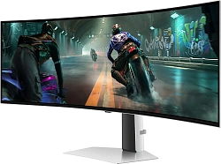 Монитор Samsung 49" Odyssey OLED G9 S49DG910SIXCI серебристый OLED LED 32:9 HDMI полуматовая HAS 250cd 178гр/178гр 5120x1440 144Hz DP USB 12.9кг