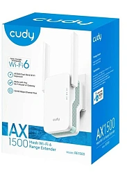 Повторитель беспроводного сигнала Cudy RE1500 AX1500 10/100BASE-TX/Wi-Fi белый