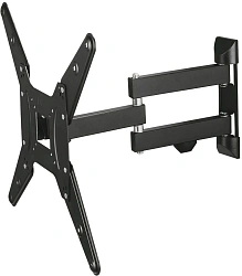 Кронштейн для телевизора Hama 00220824 черный 32"-65" макс.25кг настенный поворот и наклон