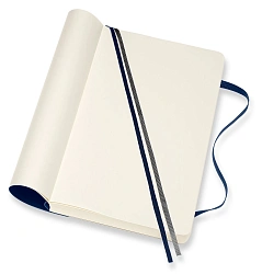 Блокнот Moleskine CLASSIC SOFT EXPENDED QP618EXPB20 Large 130х210мм 400стр. нелинованный мягкая обложка синий сапфир