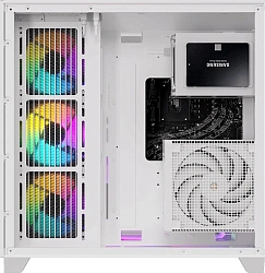 Корпус Formula Crystal Z9 белый без БП ATX 7x120mm 2xUSB3.0 audio bott PSU