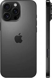 Смартфон Apple A3296 iPhone 16 Pro Max 512Gb черный титан моноблок 3G 4G 1Sim 6.9" 1320x2868 iOS 18 48Mpix 802.11 a/b/g/n/ac/ax/be NFC GPS Protect
