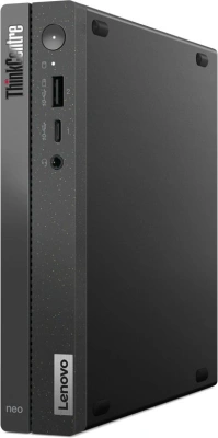 Неттоп Lenovo ThinkCentre Neo 50q Gen 4 i3 1215U (1.2) 8Gb SSD256Gb UHDG без ОС GbitEth WiFi BT 65W kb мышь клавиатура черный (12LN0028RU)