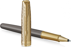 Ручка роллер Parker Sonnet Pioneers T542 (2201040) Arrow Grey GT F черн. черн. подар.кор.