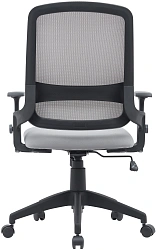 Кресло Cactus CS-MC313-BKGY черный/серый сетка/ткань низк.спин. крестов. пластик пластик черный