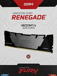 Память DDR4 2x8GB 4600МГц Kingston KF446C19RB2K2/16 Fury Renegade Black RTL Gaming PC4-36800 CL19 DIMM 288-pin 1.5В kit dual rank с радиатором Ret