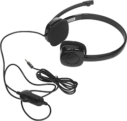 Наушники с микрофоном Logitech H151 черный 1.8м накладные оголовье (981-000590)