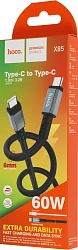 Кабель Hoco X85 Type-C to Type-C USB Type-C (m)-USB Type-C (m) 1м черный