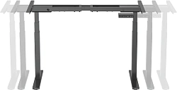 Подстолье Cactus CS-EDLF-BK черный каркас черный 120x71x60см