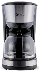 Кофеварка капельная Domfy metal DSM-CM301 1000Вт черный/серебристый