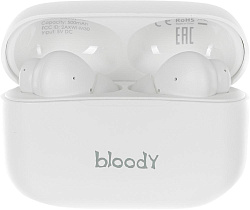 Гарнитура внутриканальные A4Tech Bloody M30 белый беспроводные bluetooth в ушной раковине (M30 (WHITE))