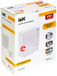 Щит распределительный IEK MKP93-N-403017-65 ЩМПп для установки силового оборудования навесной 300мм 170мм 400мм 230B 100A пластик IP65 серый антивандальный (упак.:1шт)