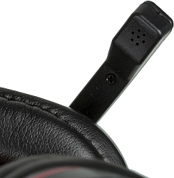 Наушники с микрофоном Оклик HS-L380G ABADDON черный/красный 1.8м мониторные оголовье (1100404)