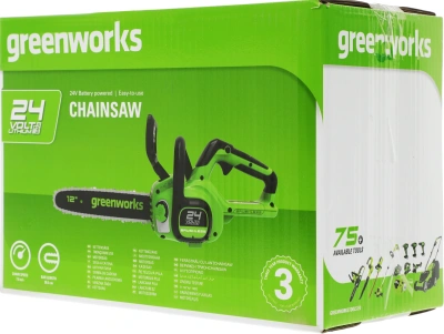 Цепная пила Greenworks GD24CS30K4 аккум. дл.шины:12" (30cm) 1аккум. 4Ач ЗУ (2007007UB)
