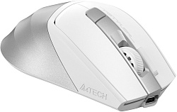 Мышь A4Tech Fstyler FB45CS Air белый оптическая 2000dpi silent беспров. BT/Radio USB 7but (FB45CS AIR USB (SILVER WHITE))