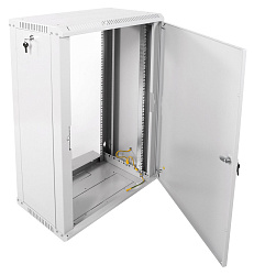 Шкаф коммутационный ЦМО ШРН-ЭКОНОМ (ШРН-Э-18.350.1) настенный 18U 600x350мм пер.дв.металл 85кг серый 300мм