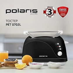 Тостер Polaris PET 0702L 750Вт черный