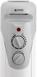 Радиатор масляный Vitek VT-1707 1000Вт белый