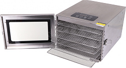 Сушка для фруктов и овощей Kitfort KT-1917 6под. 400Вт нержавеющая сталь