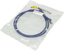 Патч-корд Lanmaster LAN-PC45/S6A-1.0-BL FTP RJ-45 вил.-вилка RJ-45 кат.6A 1м синий LSZH (уп.:1шт)