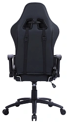 Кресло игровое Cactus CS-CHR-030BLS черный/серебристый экокожа с подголов. крестов. сталь