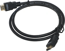 Кабель аудио-видео LAZSO WH-111 HDMI (m)/HDMI (m) 1м. позолоч.конт. черный (WH-111(1M))