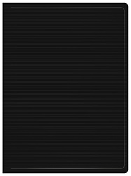 Папка с 80 прозр.вклад. Бюрократ DeLuxe DLVBOX80BLCK A4 пластик 0.7мм черный в коробе