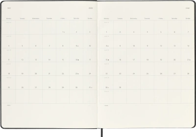 Еженедельник Moleskine CLASSIC WKNT XL 190х250мм 144стр. черный