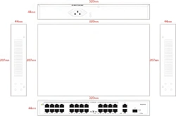 Коммутатор Tiandy TC-P3S027 H/2421/AT/260