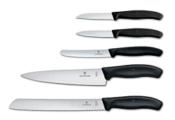 Набор ножей кухон. Victorinox Swiss Classic 6.7133.5G компл.:5предм. черный подар.коробка