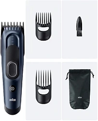 Машинка для стрижки Braun HC5550 черный (насадок в компл:2шт)