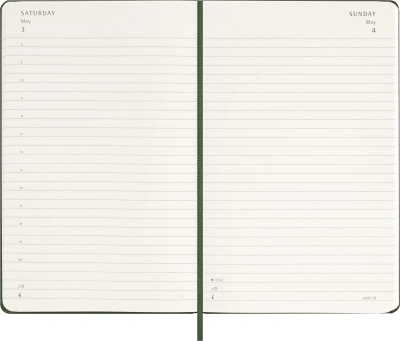 Ежедневник Moleskine CLASSIC Large 130х210мм 400стр. зеленый