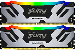 Память DDR5 2x16GB 7200MHz Kingston KF572C38RSAK2-32 Fury Beast RGB RTL Gaming PC5-57600 CL38 DIMM 288-pin 1.45В kit single rank с радиатором Ret